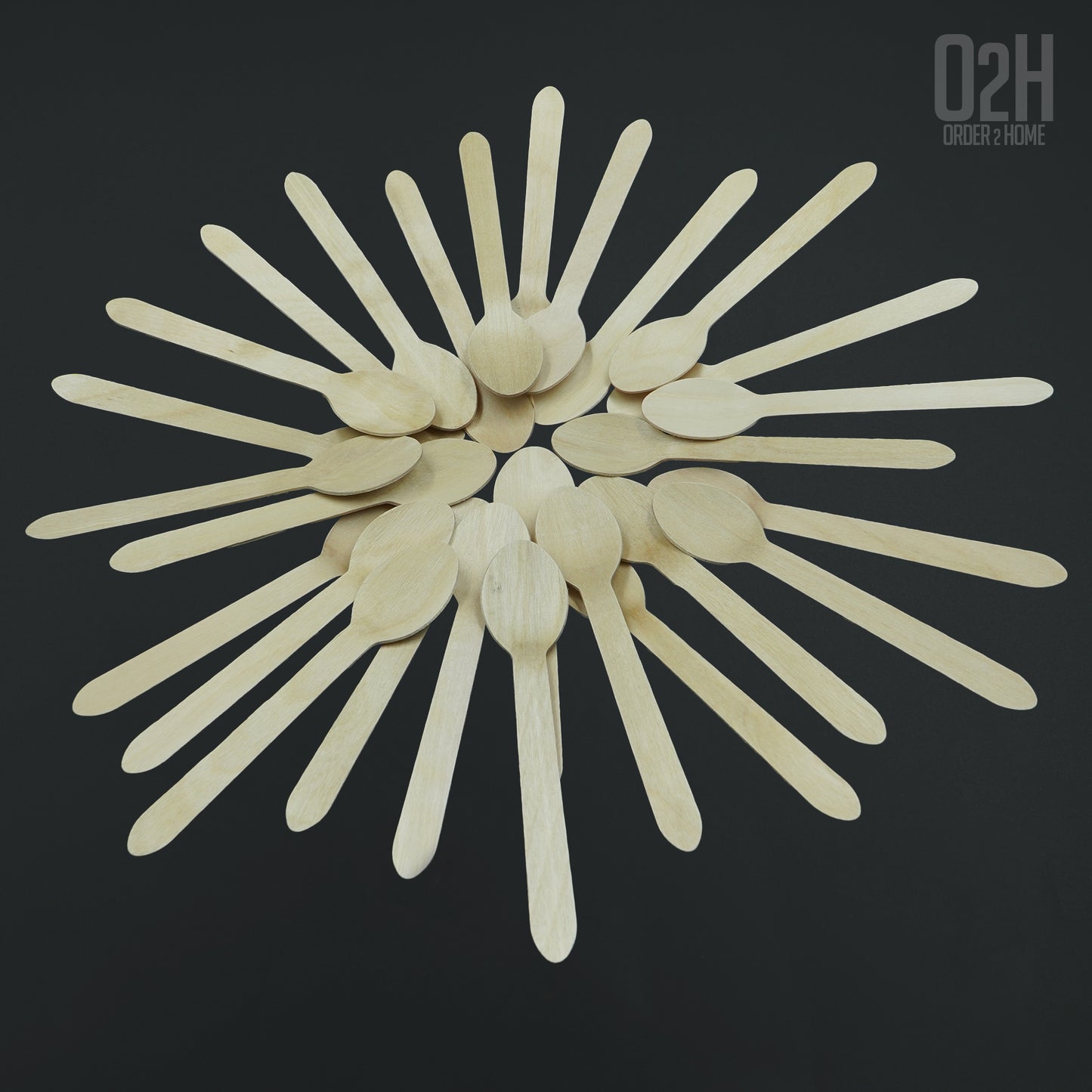 160mm Wooden Spoons β Pack of 100