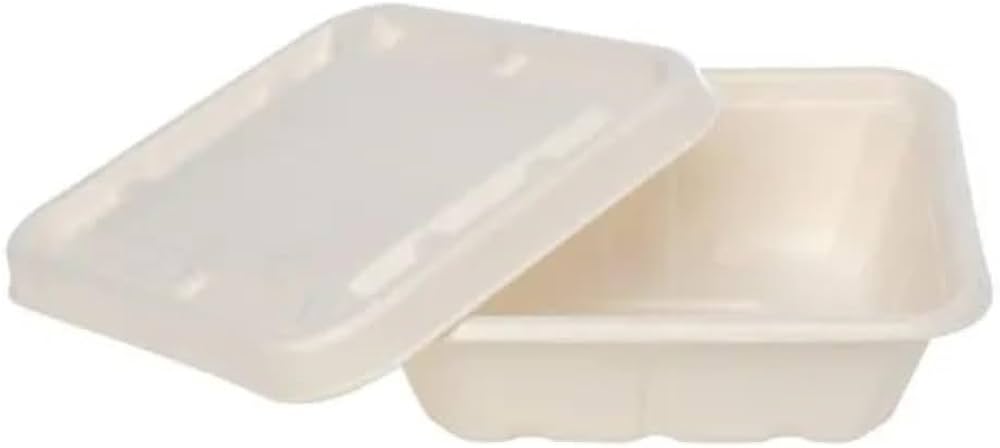 250ml Eco Paper Containers with Lid – 500 pcs