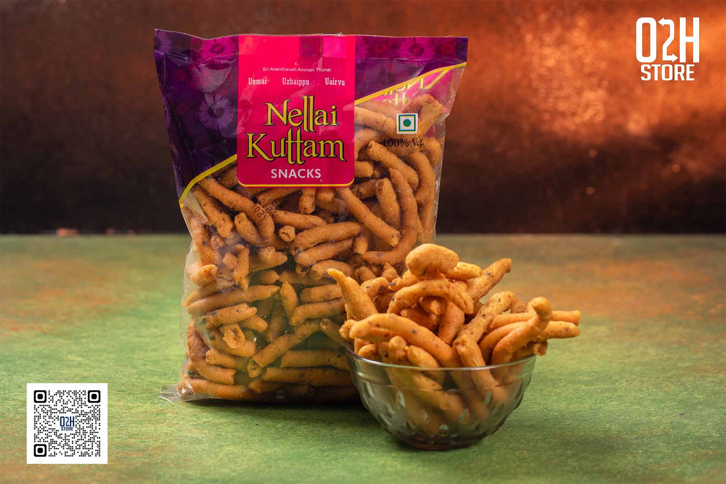 Hot & Crunchy Pepper Kara Sev | Nellai Kuttam – 150g
