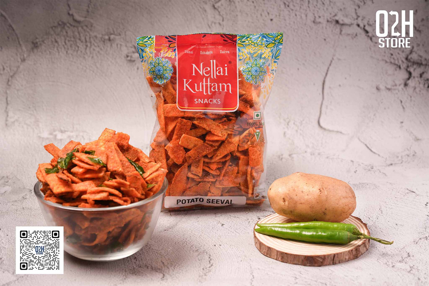 Crispy Potato Seeval – Nellai Kuttan Snacks | 150g