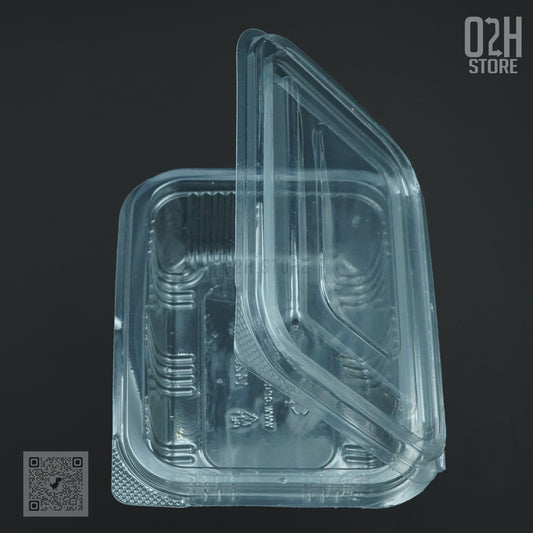 100 ml Transparent Hinged Boxes for Brownies