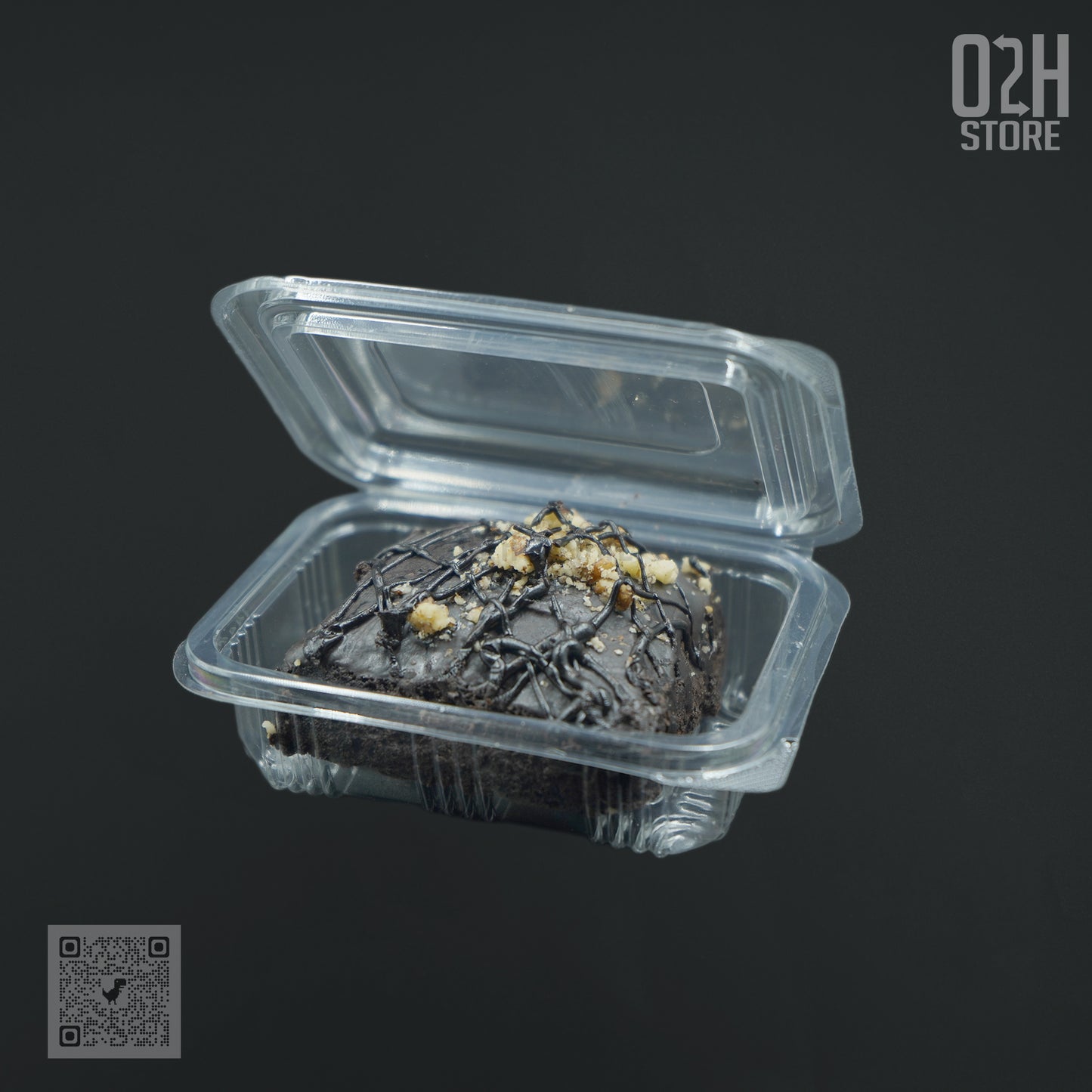 100 ml Transparent Hinged Boxes for Brownies