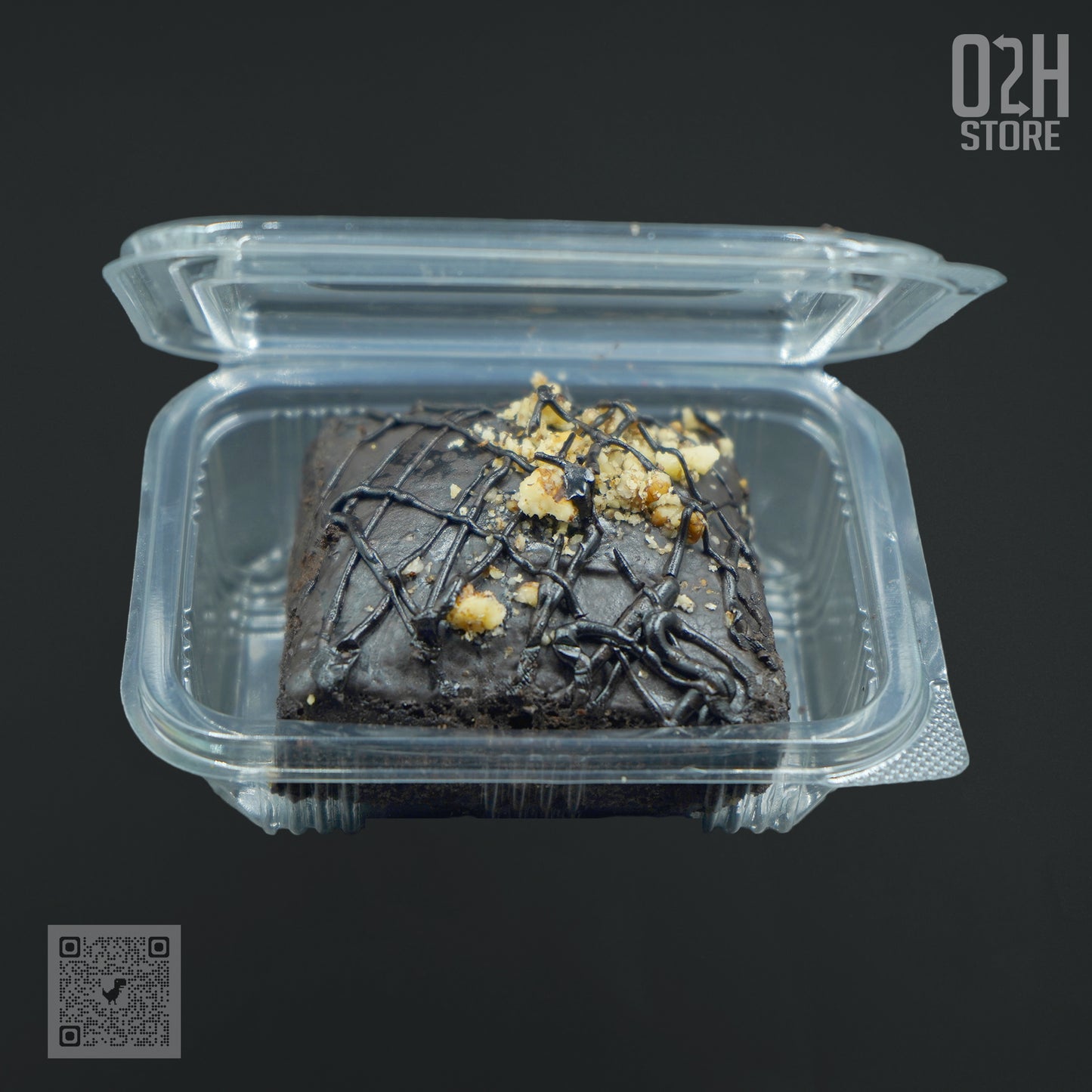 100 ml Transparent Hinged Boxes for Brownies