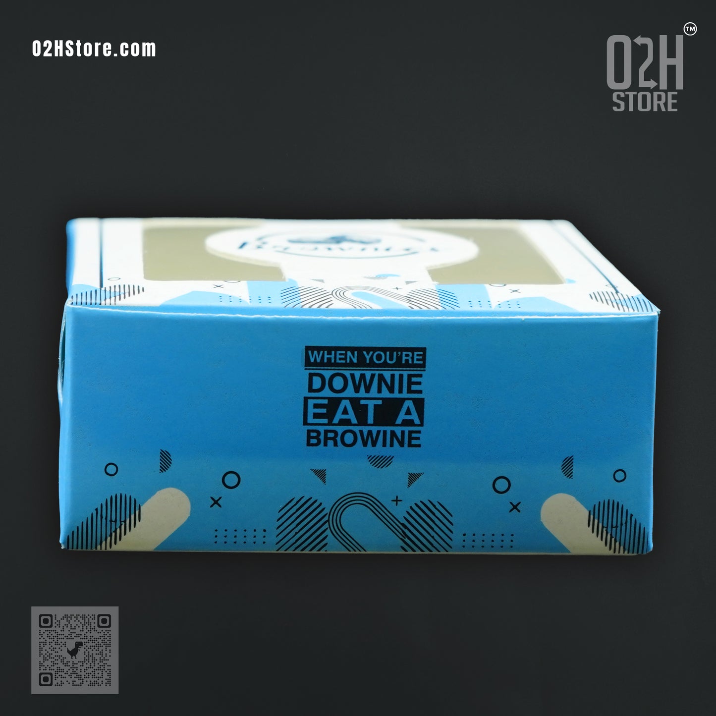 Premium Brownie Box Blue ( L:9, W:9, H:4 cm )