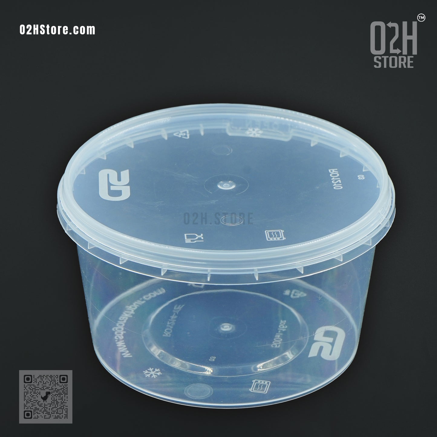 500ml Clear Cookie Container with Tamper Lock | Freshness Sealed