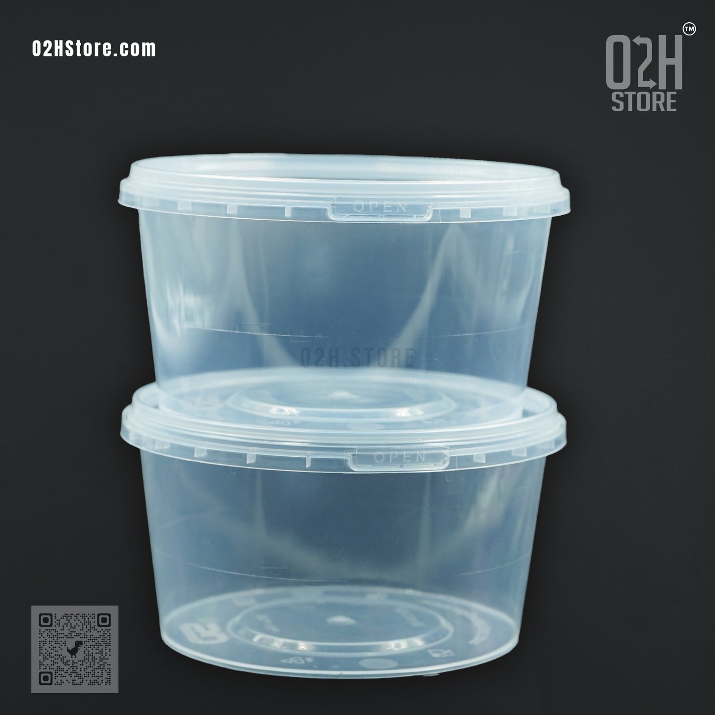 500ml Clear Cookie Container with Tamper Lock | Freshness Sealed