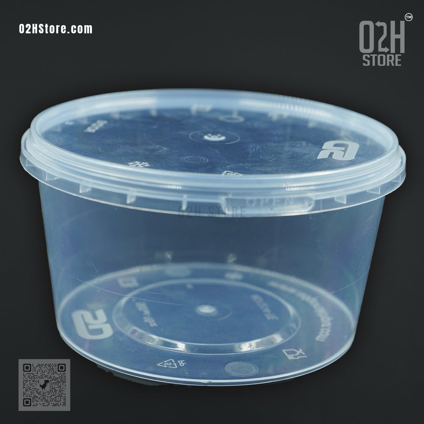 500ml Clear Cookie Container with Tamper Lock | Freshness Sealed