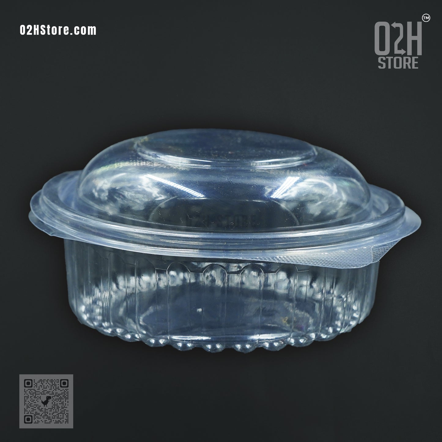 8oz Round Clear Bakery Container with Lid | For Donuts & Mini Cakes