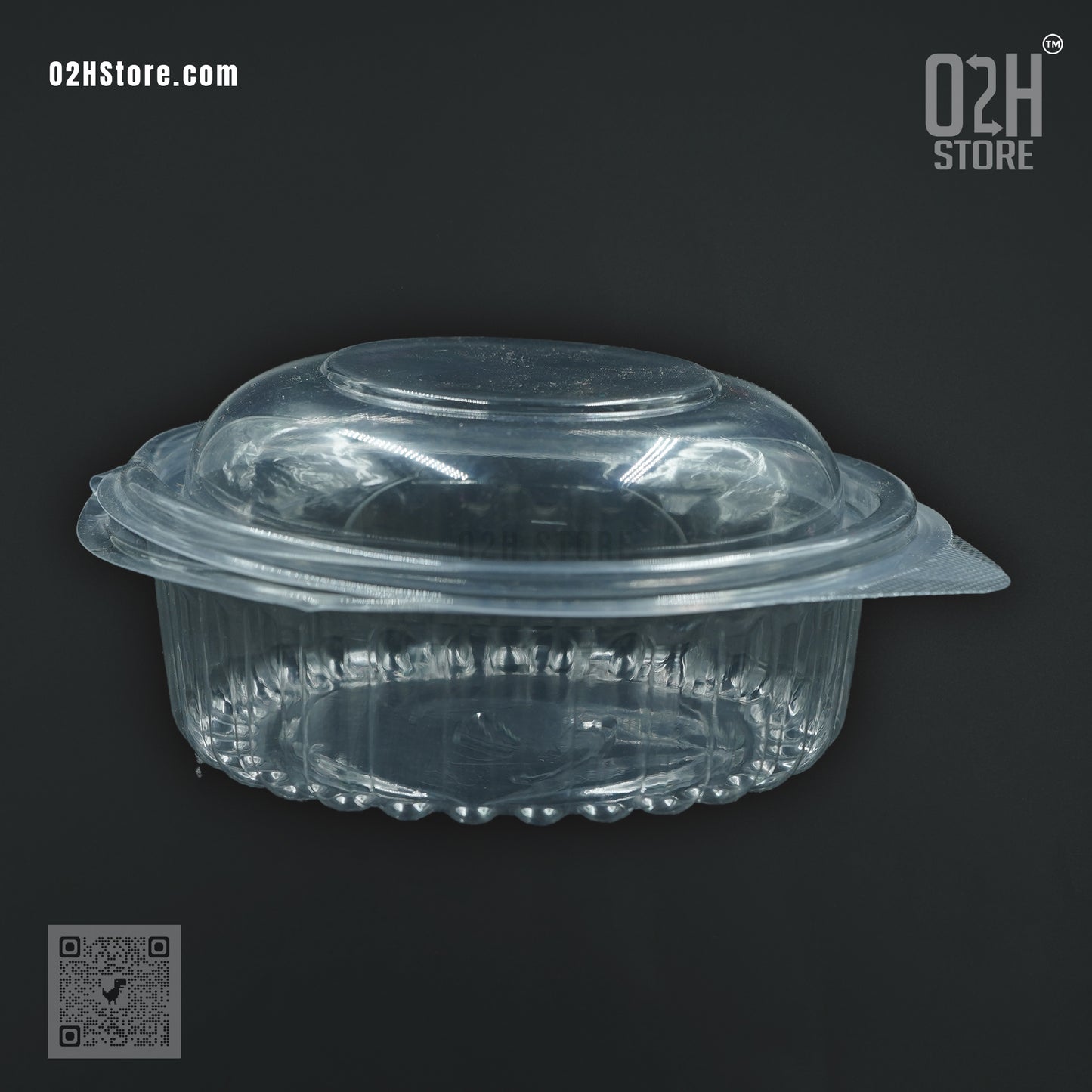 8oz Round Clear Bakery Container with Lid | For Donuts & Mini Cakes