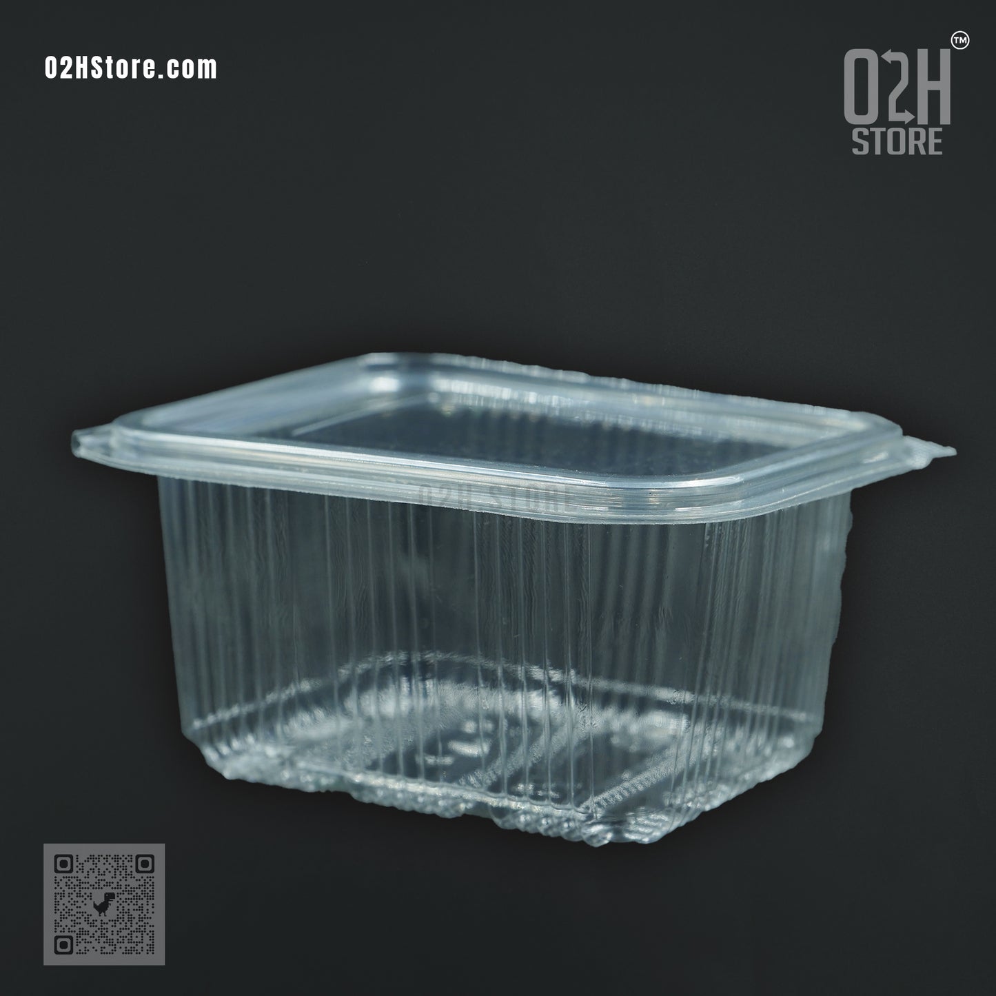 500ml Transparent Hinged Food Boxes – 1200 Pack