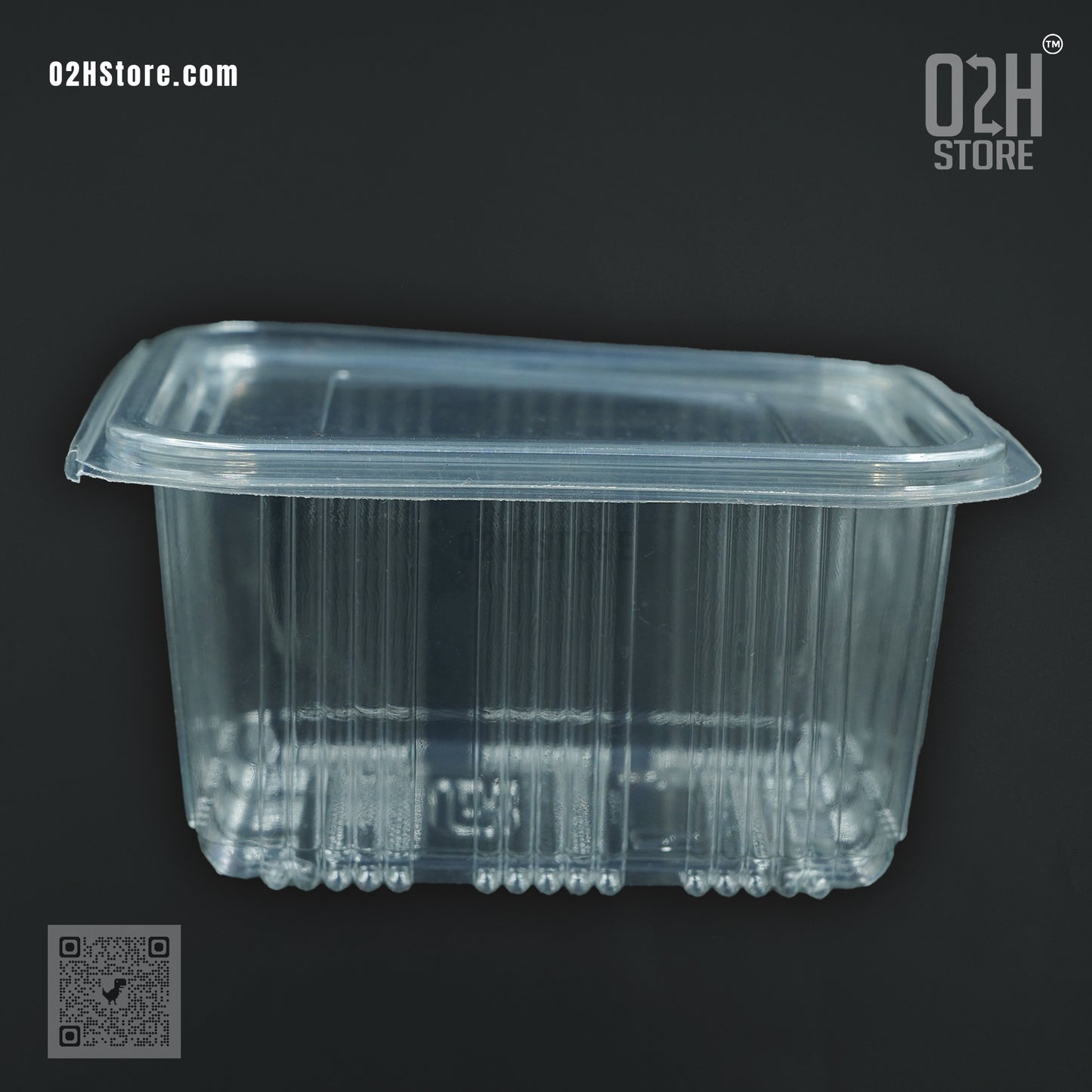 500ml Transparent Hinged Food Boxes – 1200 Pack
