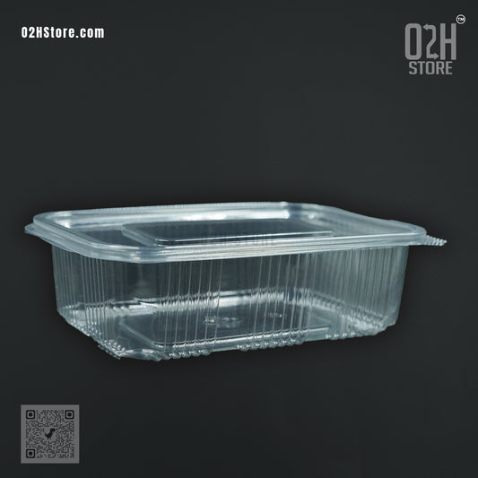 750ml Transparent Flat Hinged Box