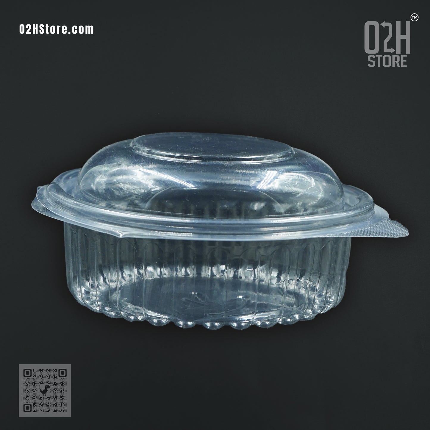 8oz Round Clear Bakery Container with Lid | For Donuts & Mini Cakes