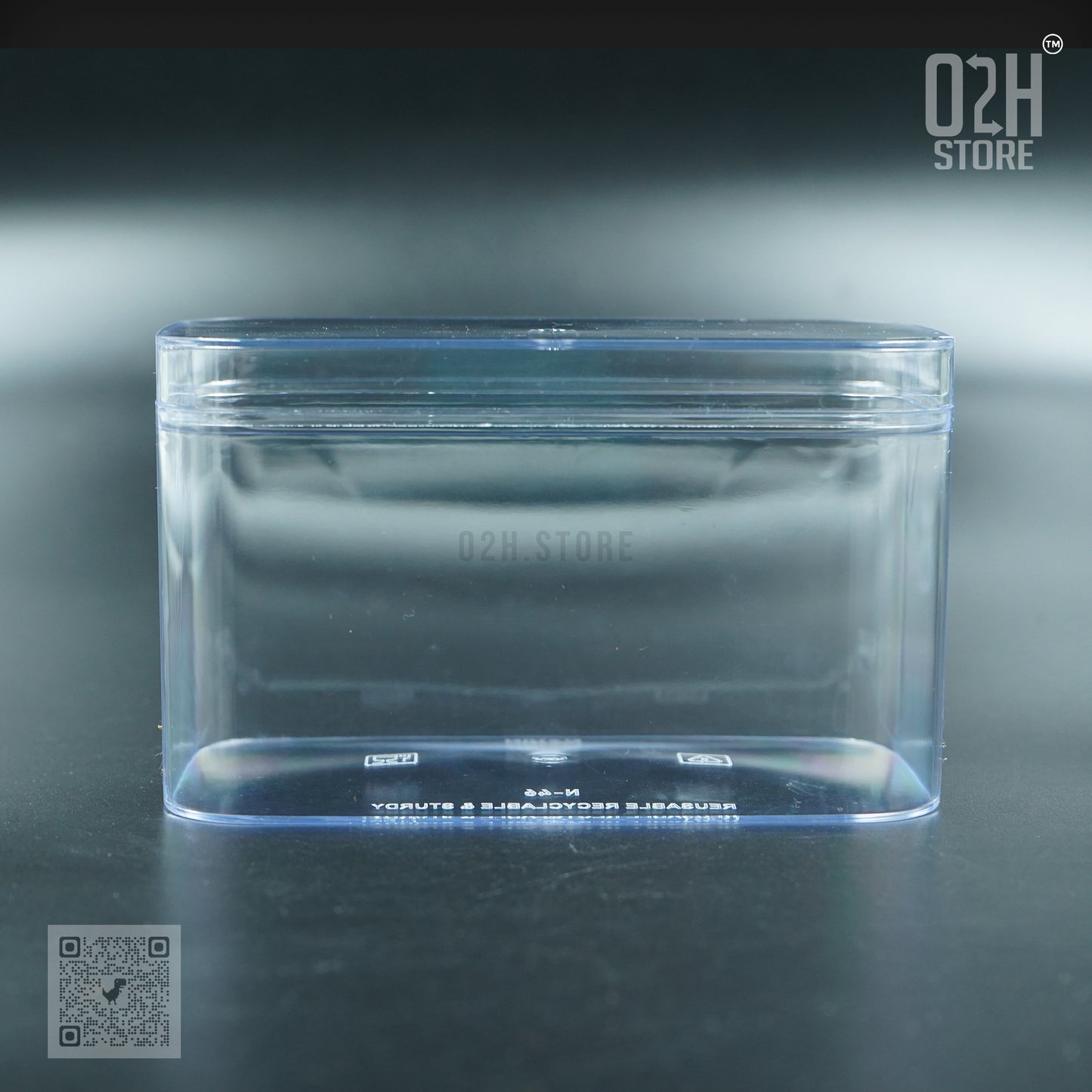 320ml Dessert Container โ Rectangular & Clear