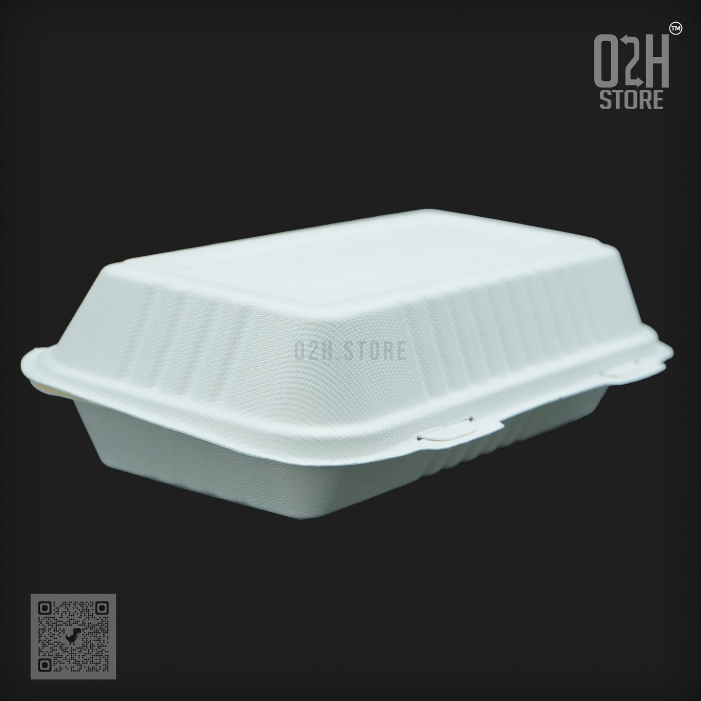 750ml White Disposable Bento Lunch Box (9*6)