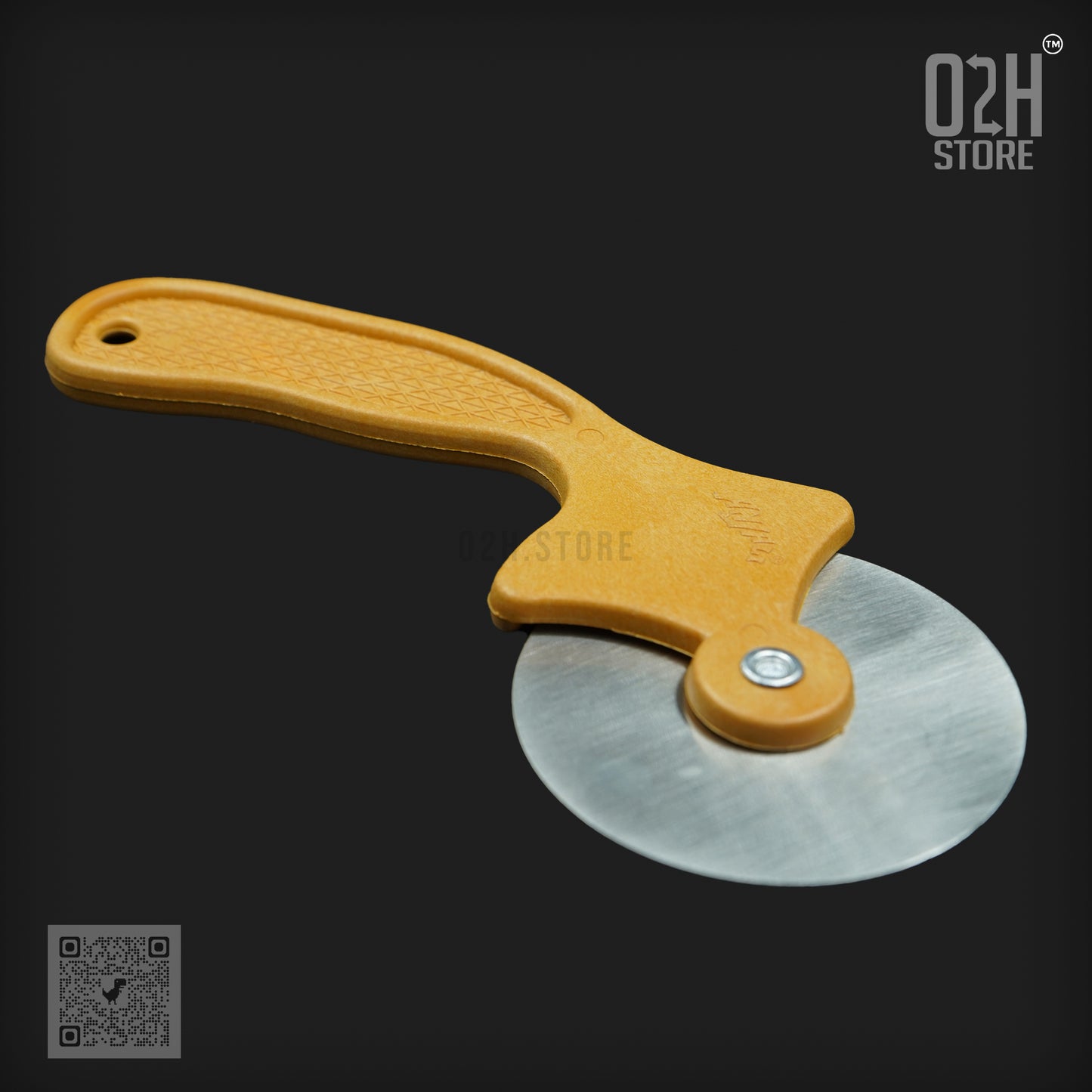 Compact Stainless Steel Pizza Cutter