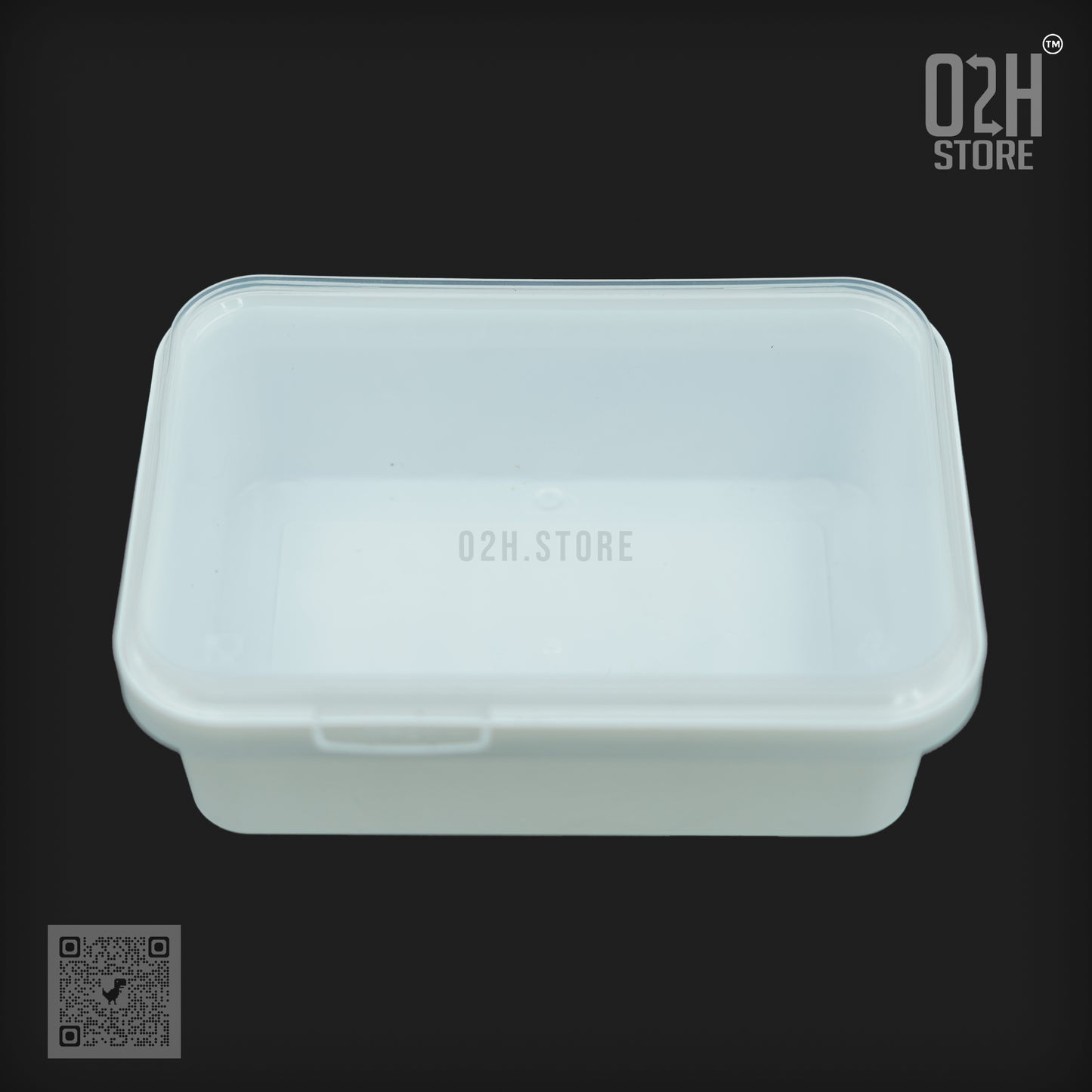 250 g white base with transperent lid