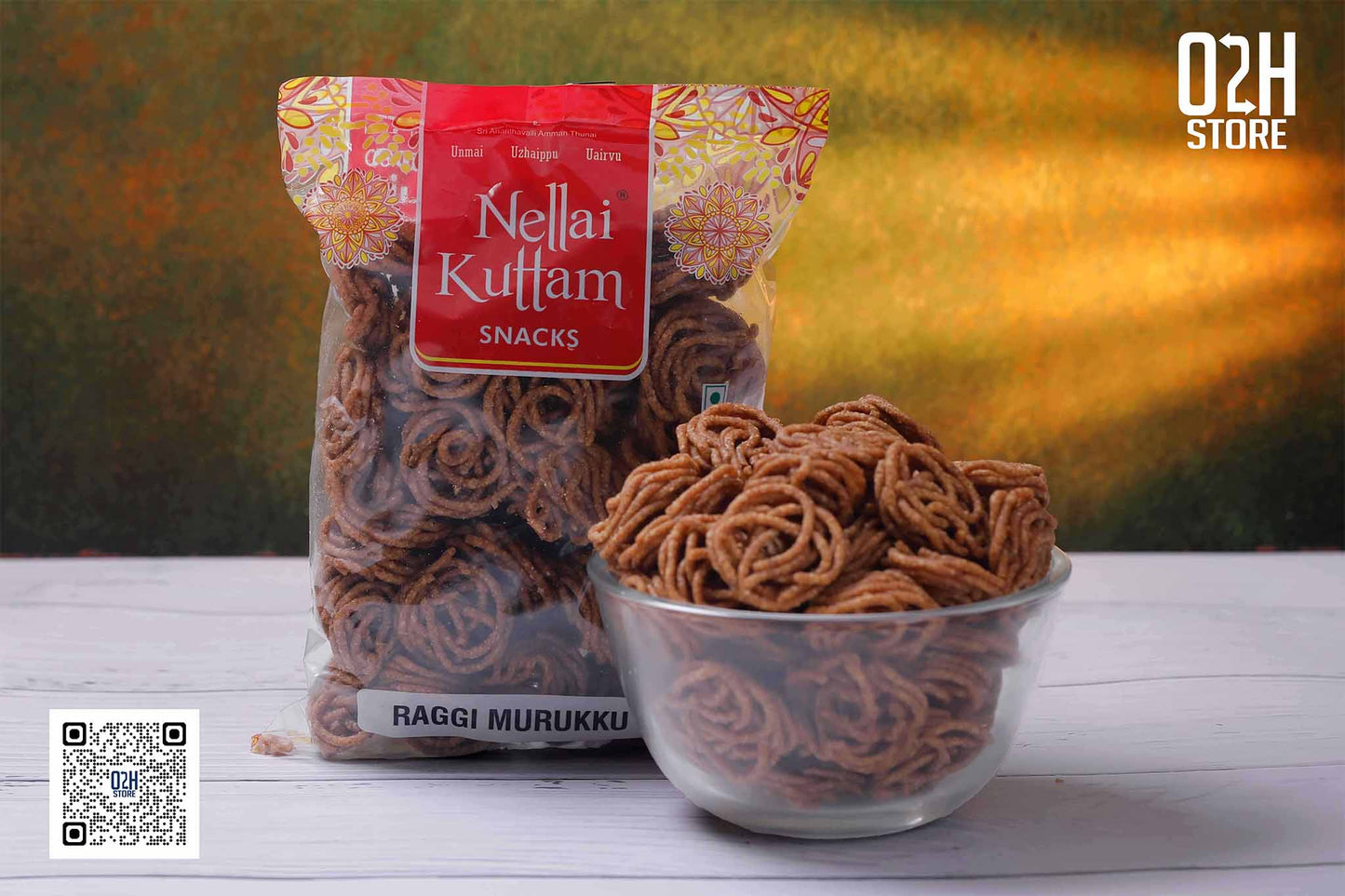 Healthy Ragi Murukku – Nellai Kuttan | 150g Pack