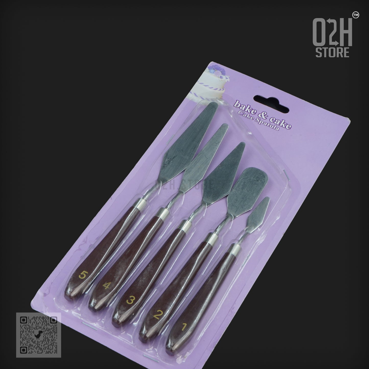 Set of 5 Palette Knives β Steel & Brown Handle