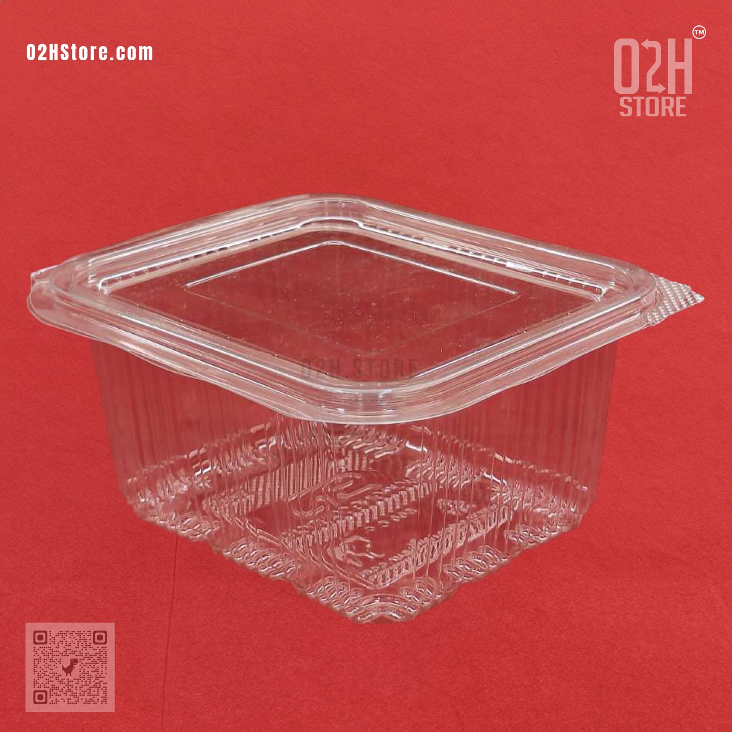 500ml Transparent Hinged Food Boxes – 1200 Pack