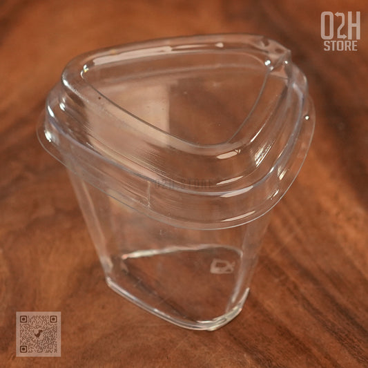 175ml Triangle Dessert Cup with Lid