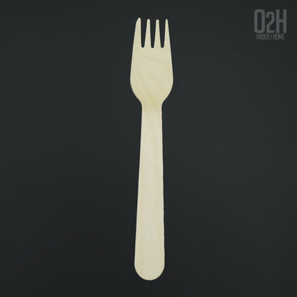 Disposable Wooden Fork 160 mm - Pack of 100