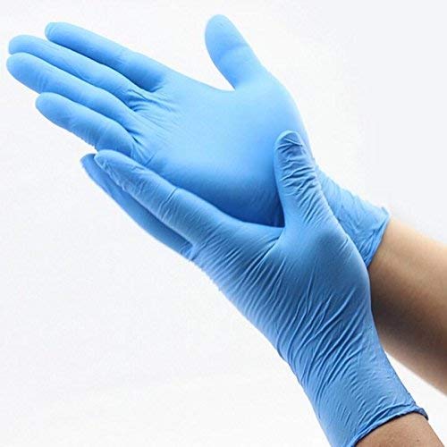 Nitrile Disposable Gloves blue color - Pack of 100