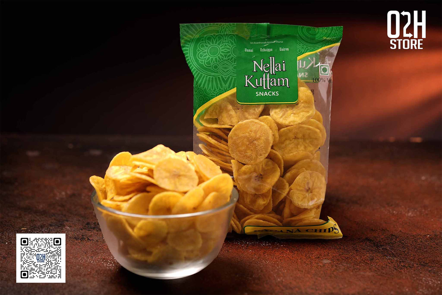 Banana Chips (நேந்திரம் சிப்ஸ்) - 200 Grams | Nellai Kuttam Snacks