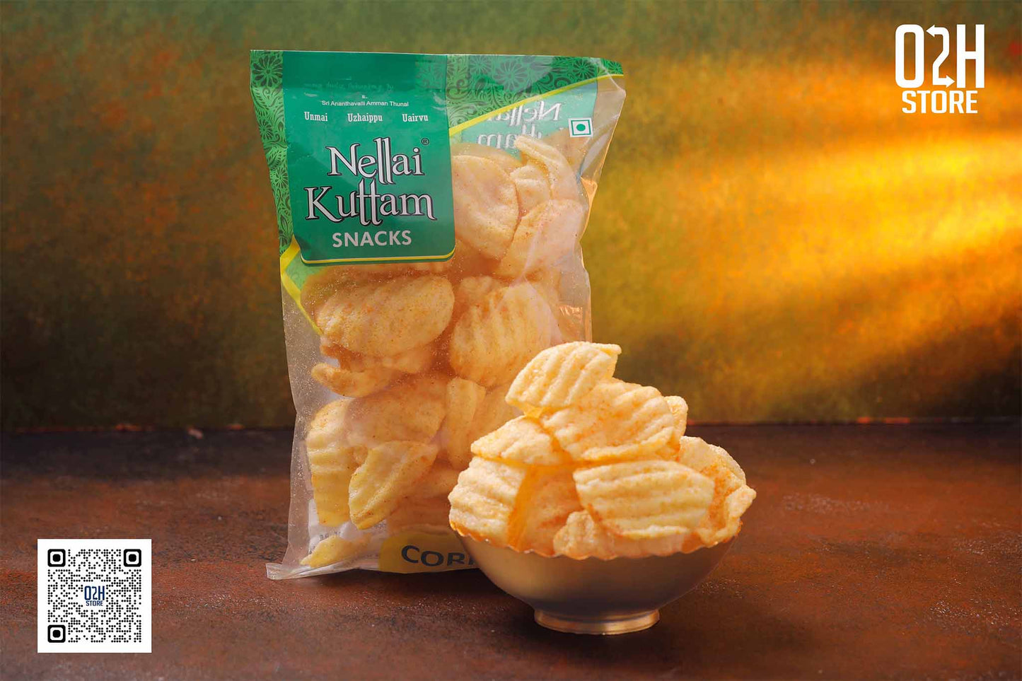 Corn Papad (கார்ன் பப்பட்) - 50 Grams | Nellai Kuttam Snacks