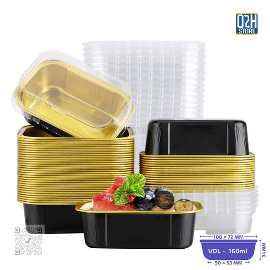 160ml Aluminium Tray with Lid – 2000 Pcs