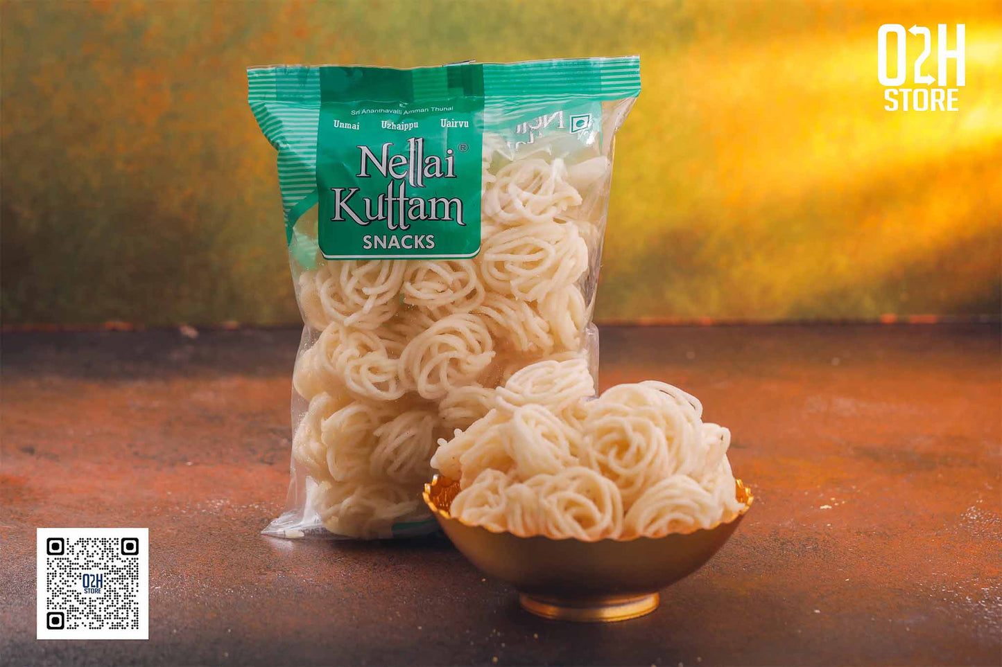 Jangiri Murukku White (ஜாங்கிரி முறுக்கு வெள்ளை) - 150 Grams | Nellai Kuttam Snacks