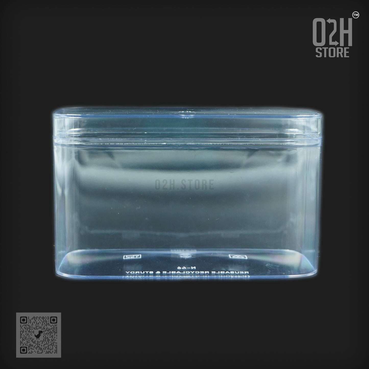 320ml Dessert Container – Rectangular & Clear
