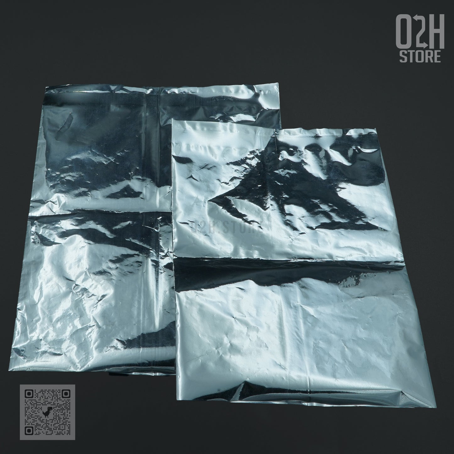 Aluminium Silver Foil Pouches size (8x10) - Pack of 100