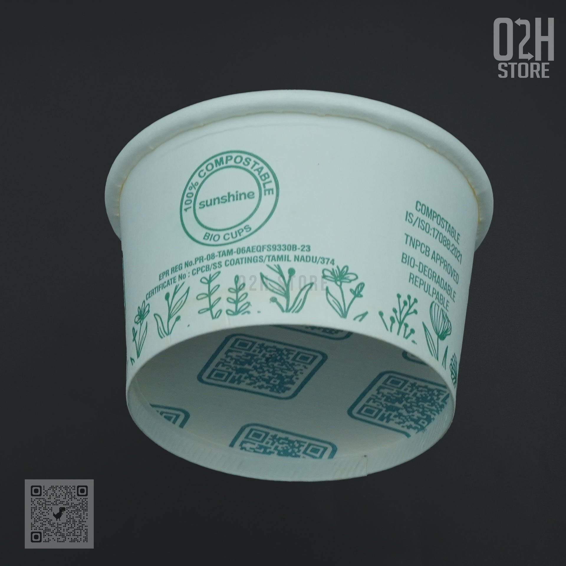 Bio Paper Cup 150 ml - Pack of 75 – O2H Store