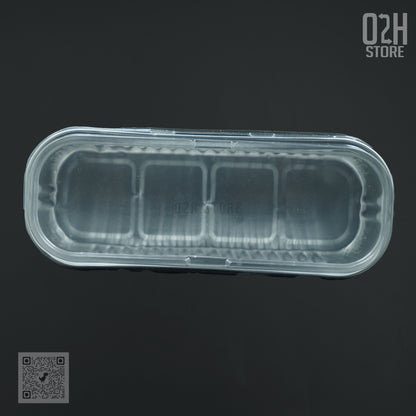 200 ml Boat-Shaped Gold Base Aluminium Containers with Lid