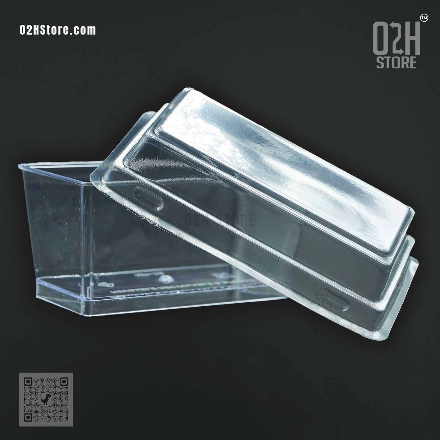 125ml Rectangle Mousse Container with Lid