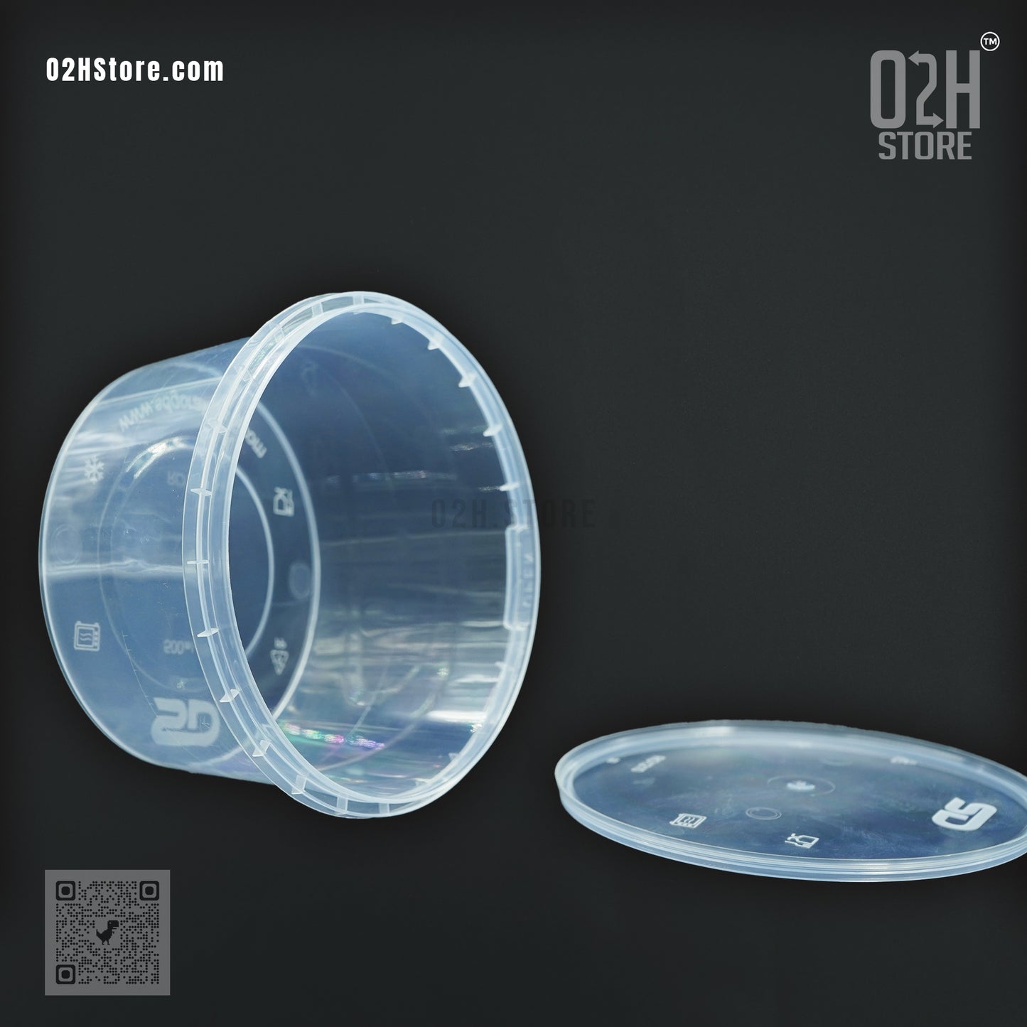 500ml Clear Cookie Container with Tamper Lock | Freshness Sealed
