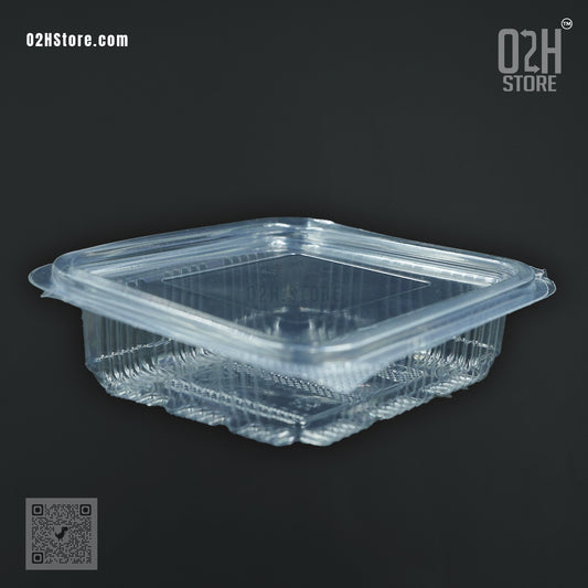250ml Clear Hinged Food Containers | Disposable Boxes Pack of 100
