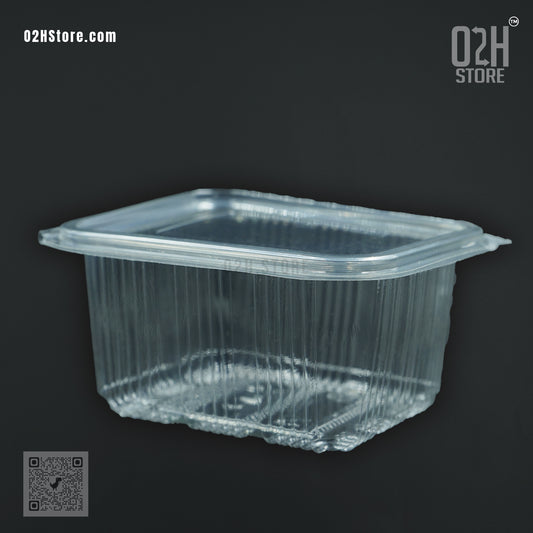 500ml Transparent Hinged Food Boxes – 1200 Pack