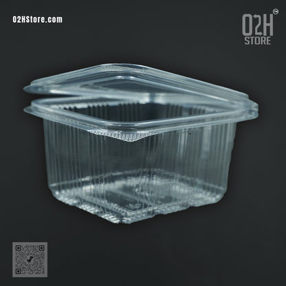 500ml Transparent Hinged Food Boxes – 1200 Pack