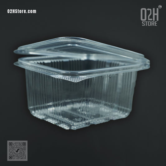 500ml Transparent Hinged Food Boxes – 1200 Pack