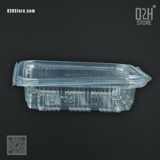 250ml Clear Hinged Food Containers | Disposable Boxes Pack of 100