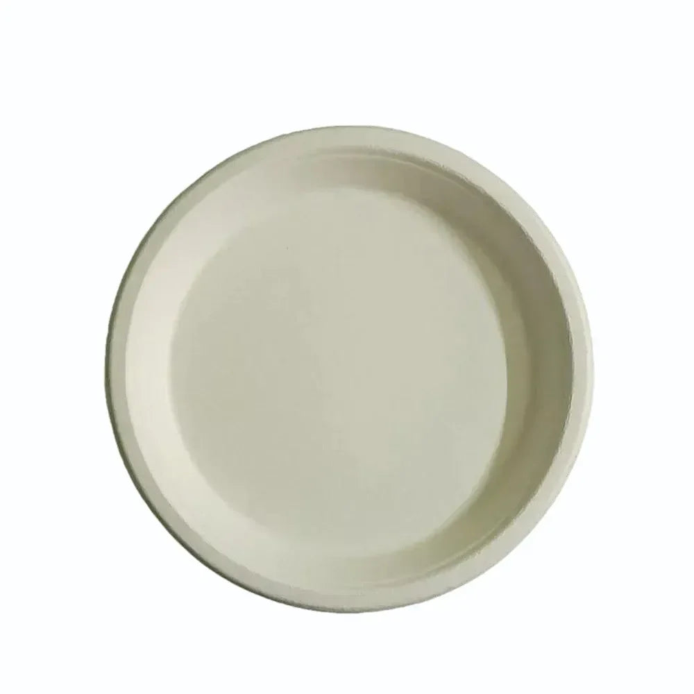 Sugarcane Plate Round 6 inch  - Pack of 100