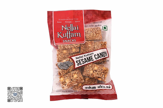 White Sesame Cut (வெள்ளை எள்ளு கட்) - 80 Grams | Nellai Kuttam Snacks