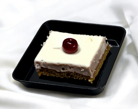 3x3 Square Dessert Tray – Black/White