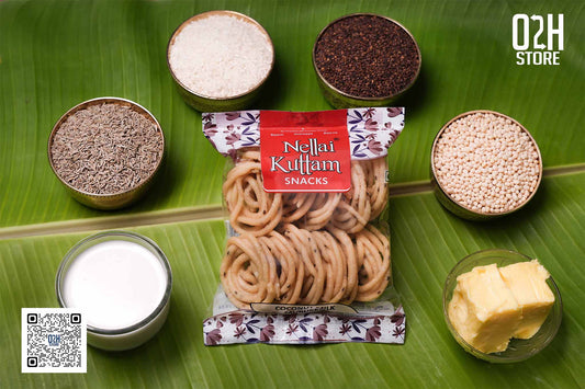 Special Coconut Milk Murukku (ஸ்பெஷல் தேங்காய்பால் முறுக்கு) - 250 Grams | Nellai Kuttam Snacks