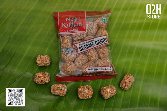 White Sesame Round (வெள்ளை எள்ளு உருண்டை) - 80 Grams | Nellai Kuttam Snacks