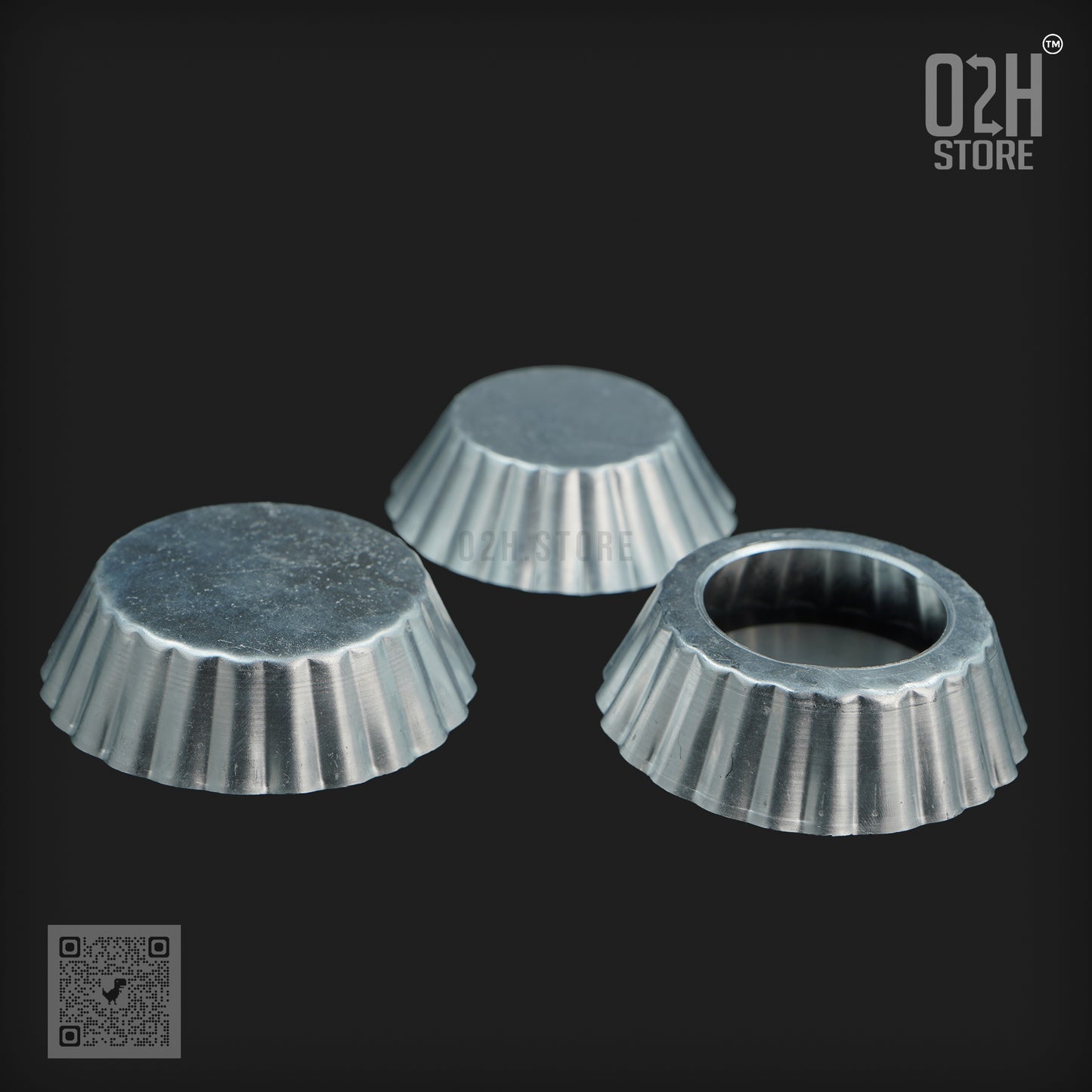 Aluminium Pie Tart Mould – ((2"x1"), (3.5" x 1"),(3.7" x 1"))