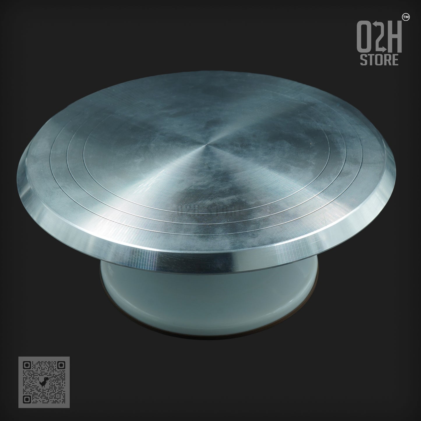31 cm Steel Cake Turntable – 360° Rotating Stand