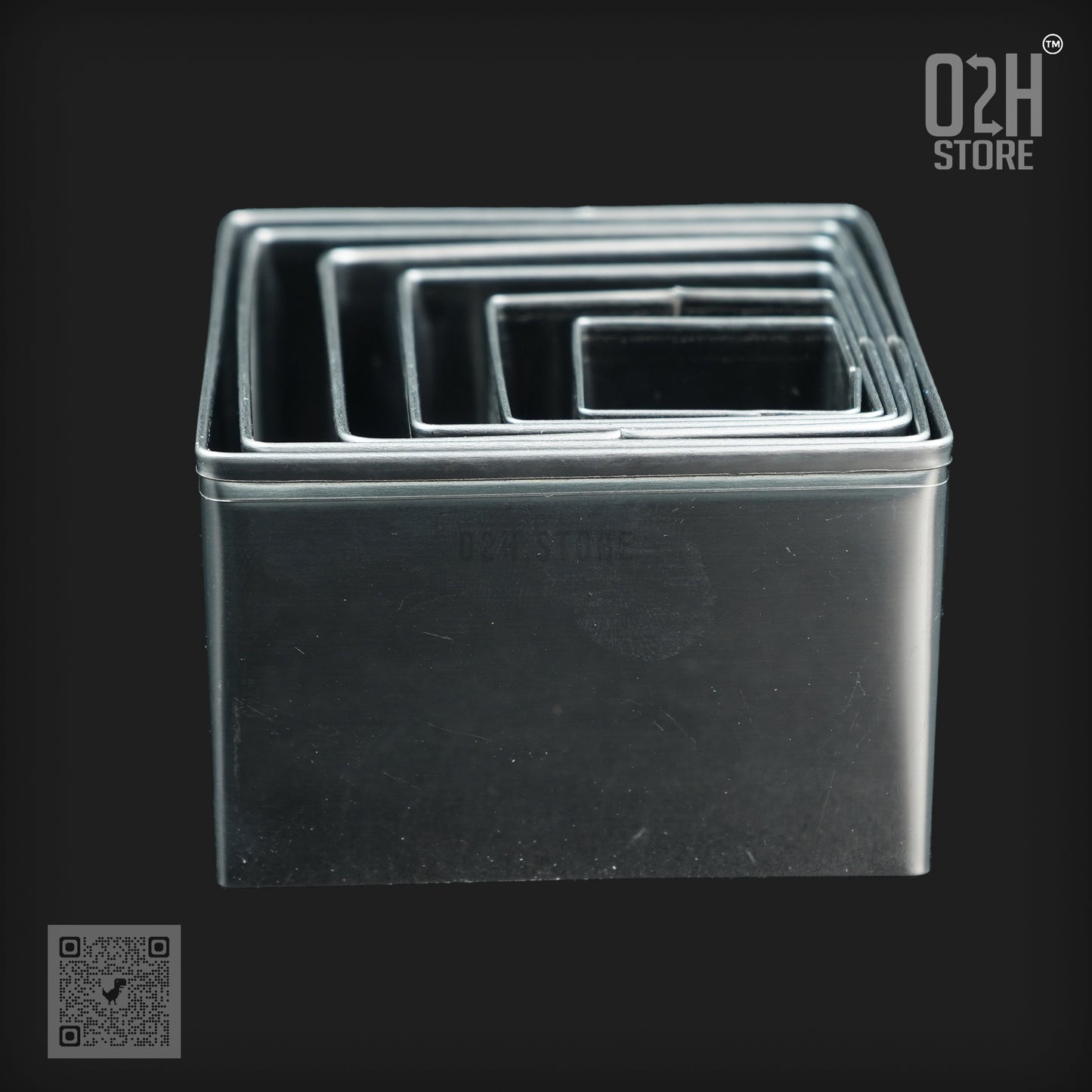 Square Cookie Cutter Set – 6 Steel Pieces
